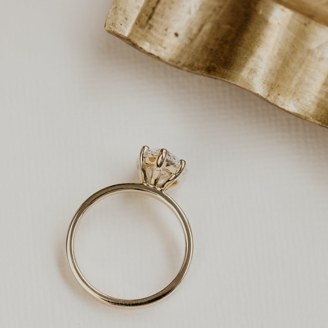 The Octavia Pear Solitaire Ring