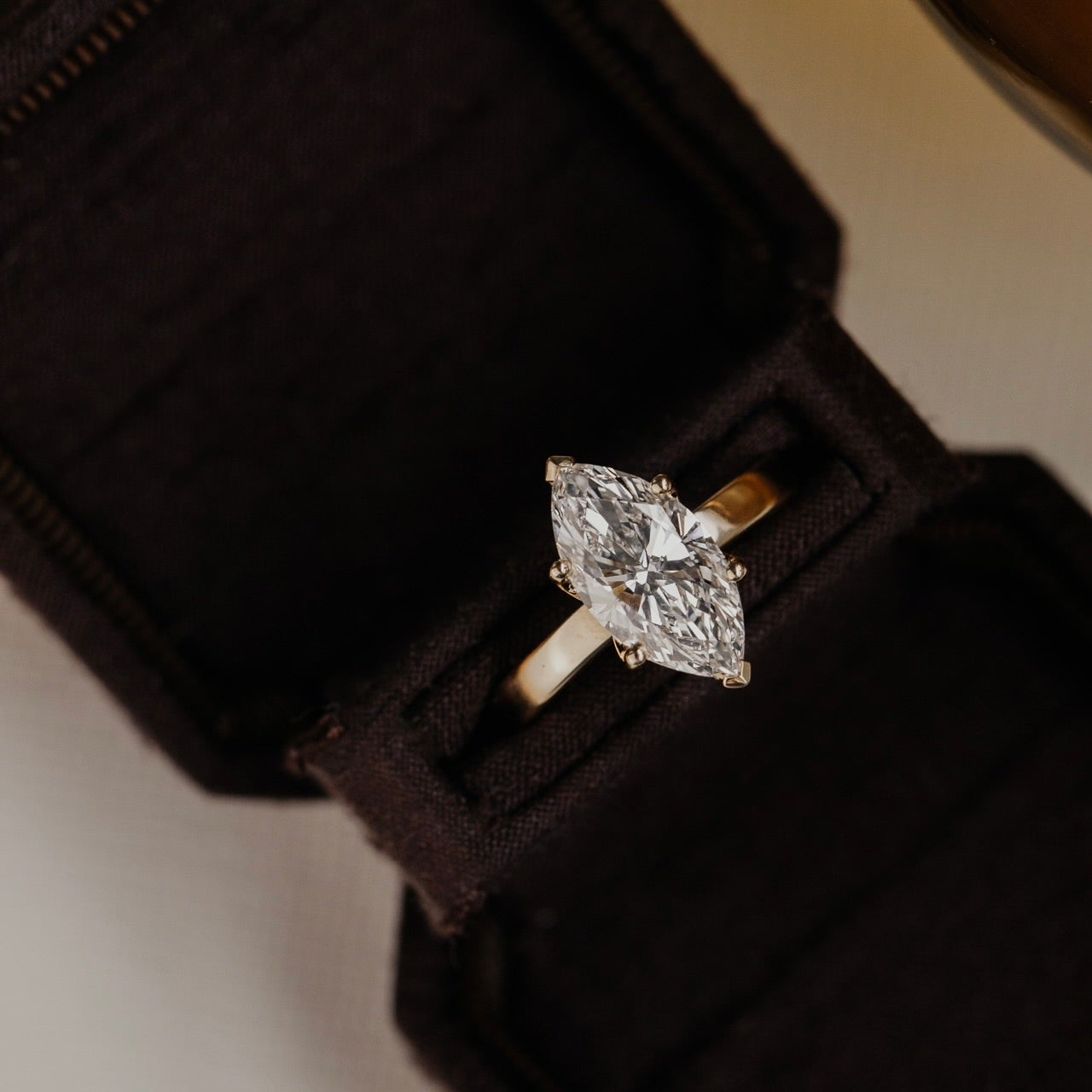 The Octavia Marquise Solitaire Ring