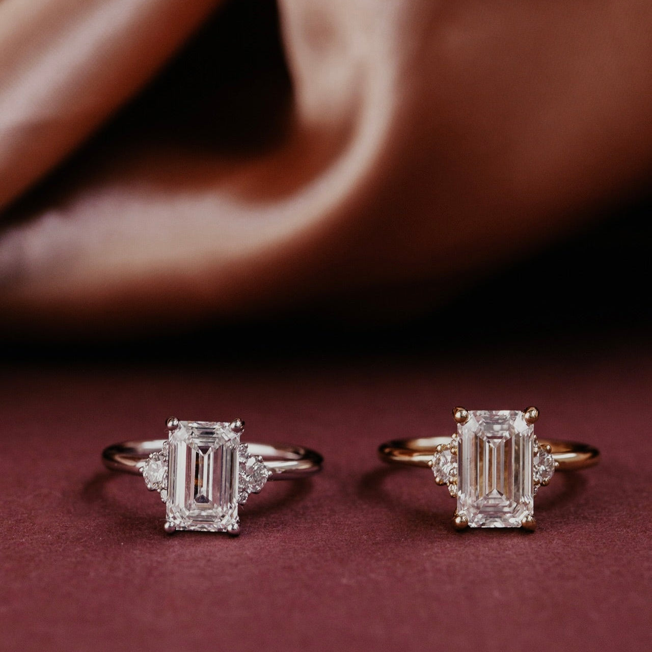 The Vivien Emerald Cut Ring