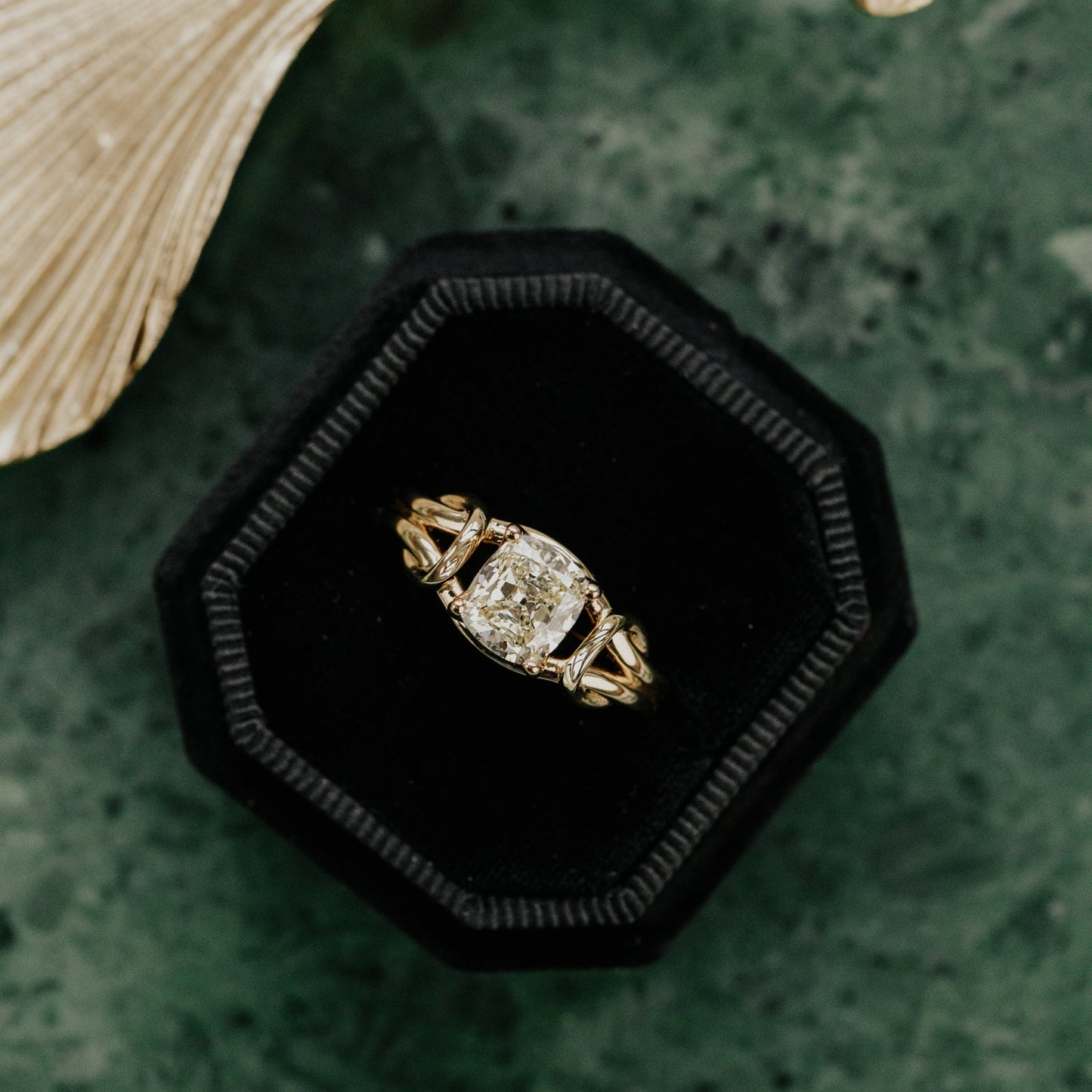The Bella 1.45 ct Modified Old Mine Cut Diamond Ring