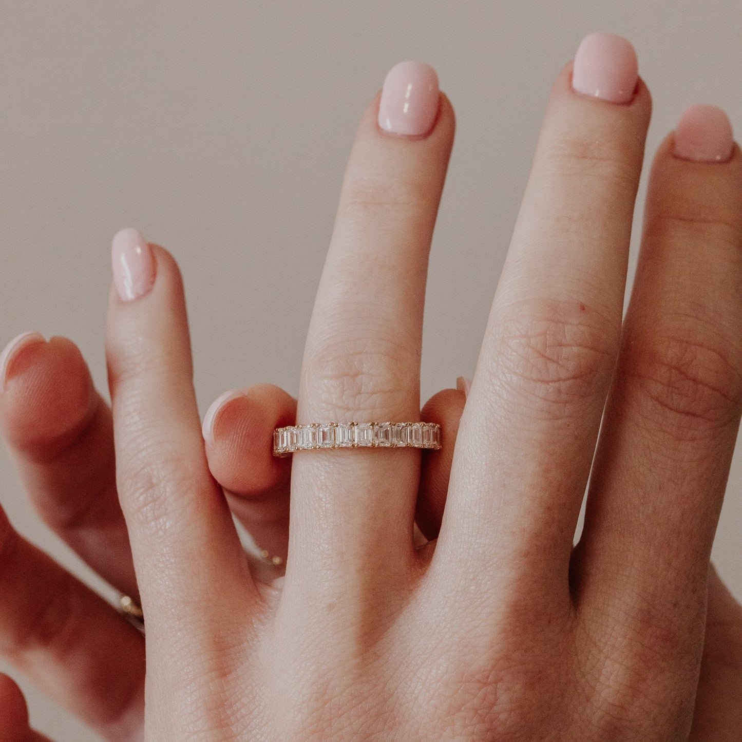 The Mini Amara Emerald Cut Band