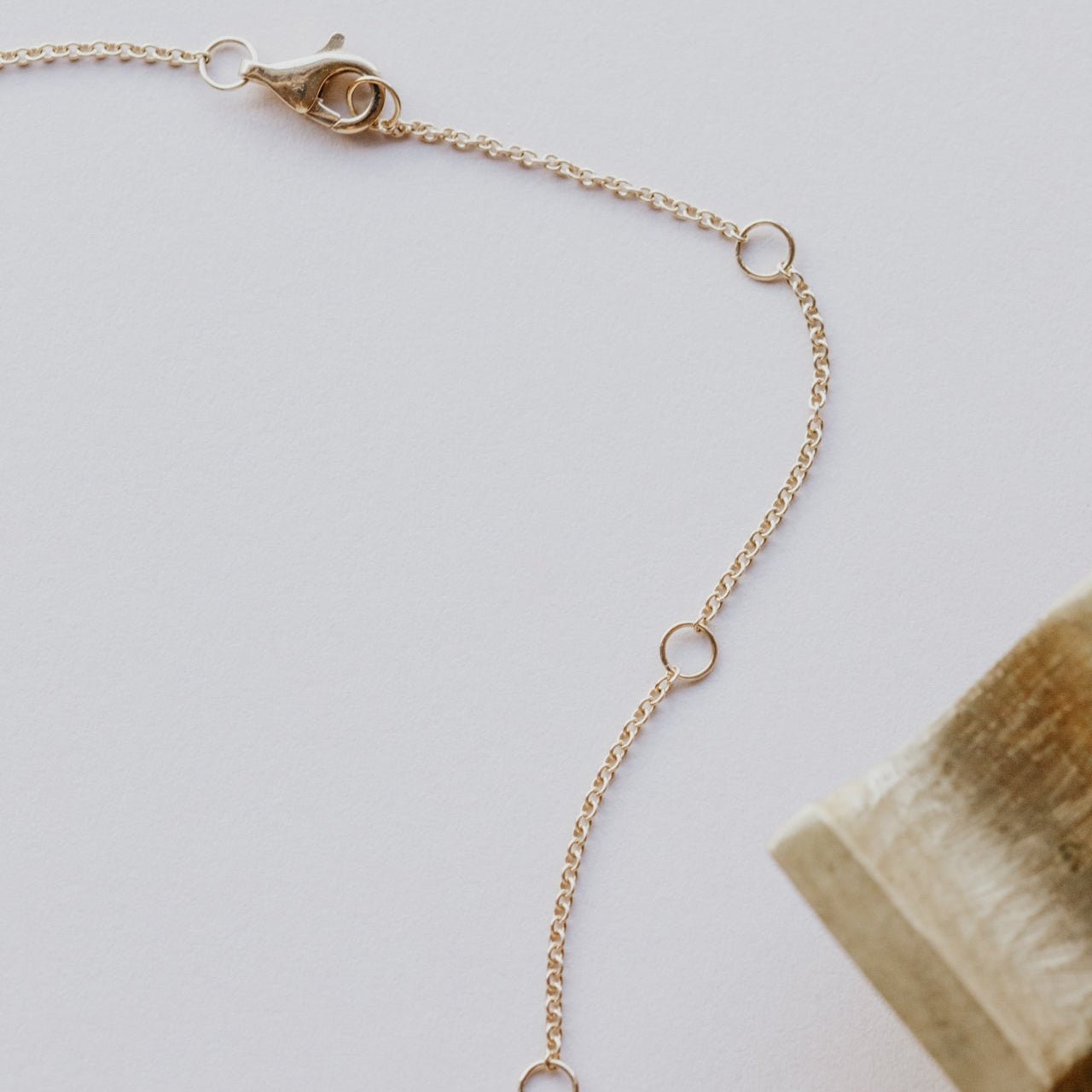Pave Diamond Bar with Rainbow Sapphires in Prongs Necklace