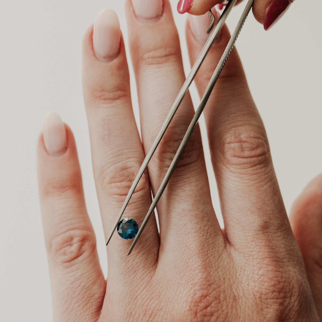 Build Your Own .84 ct Round Blue Australian Sapphire Ring