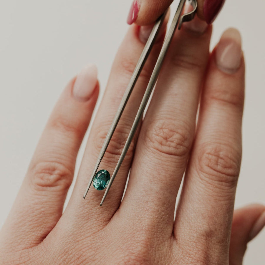 Build Your Own 1.02 ct Oval Blue Montana Sapphire Ring