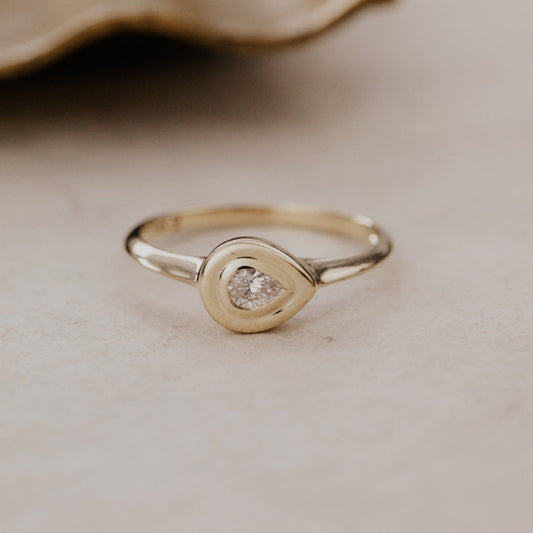 The Canopy Pear Lab Grown Diamond Ring
