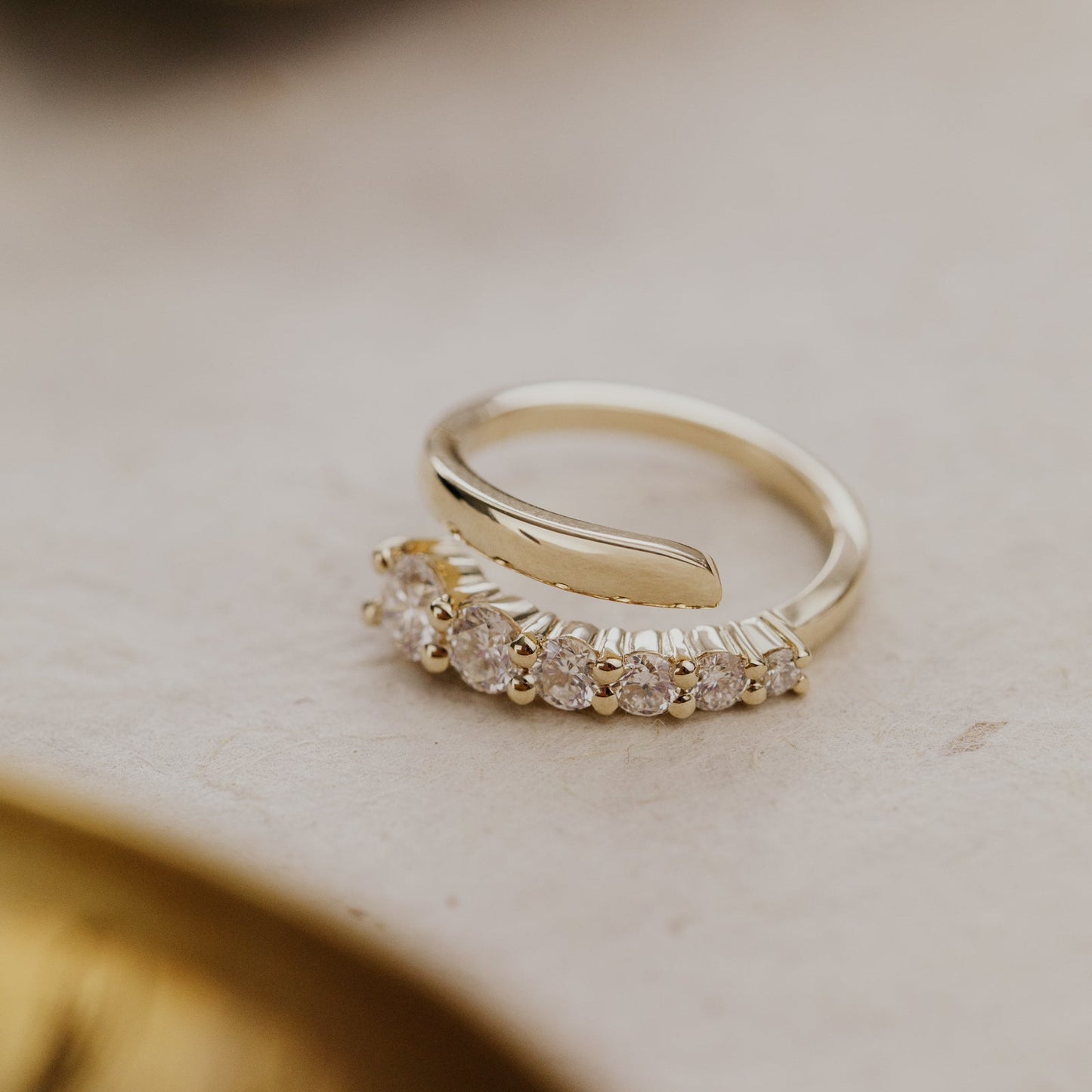 The Cascade Graduated Lab Grown Diamond Pinky Ring