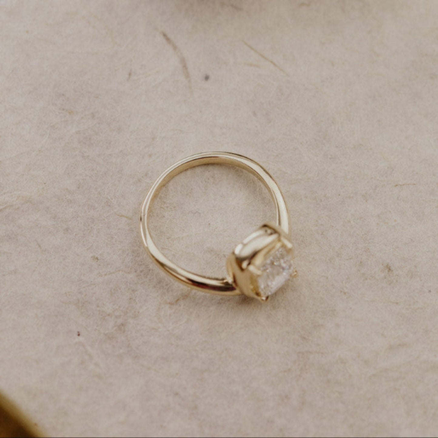 The Dawn Emerald Cut Lab Grown Diamond Pinky Ring