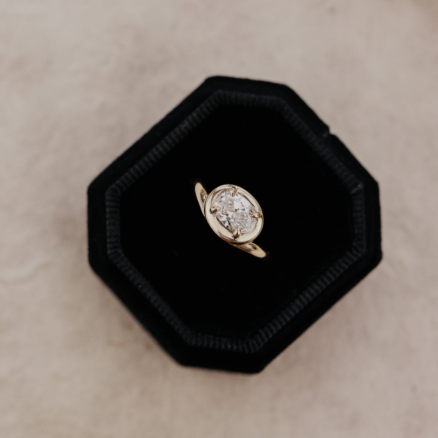 The Dawn Oval Lab Grown Diamond Pinky Ring