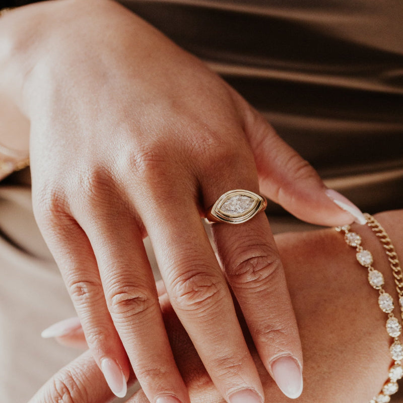 The Echo Marquise Lab Grown Diamond Ring