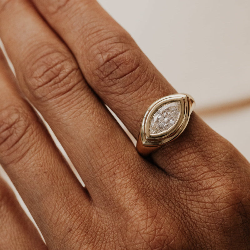 The Echo Marquise Lab Grown Diamond Ring