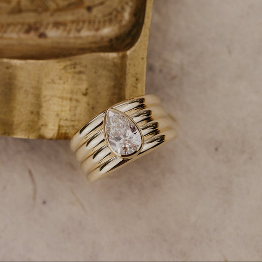 The Eclipse Pear Lab Grown Diamond Ring