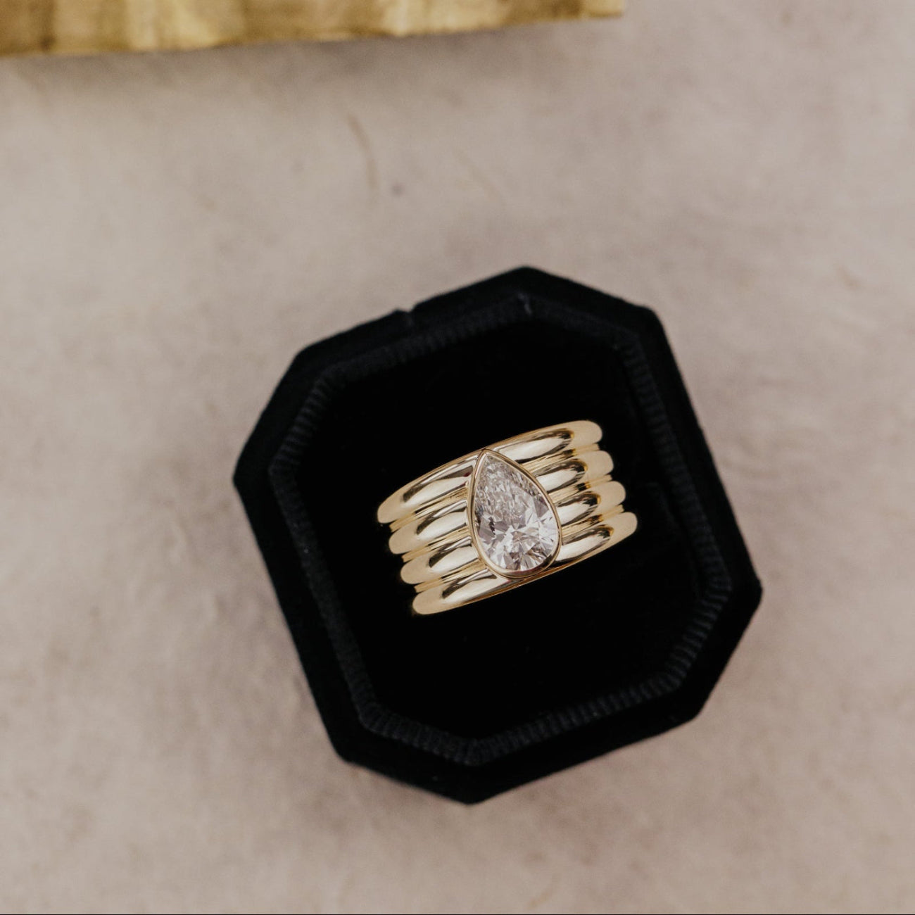 The Eclipse Pear Lab Grown Diamond Ring
