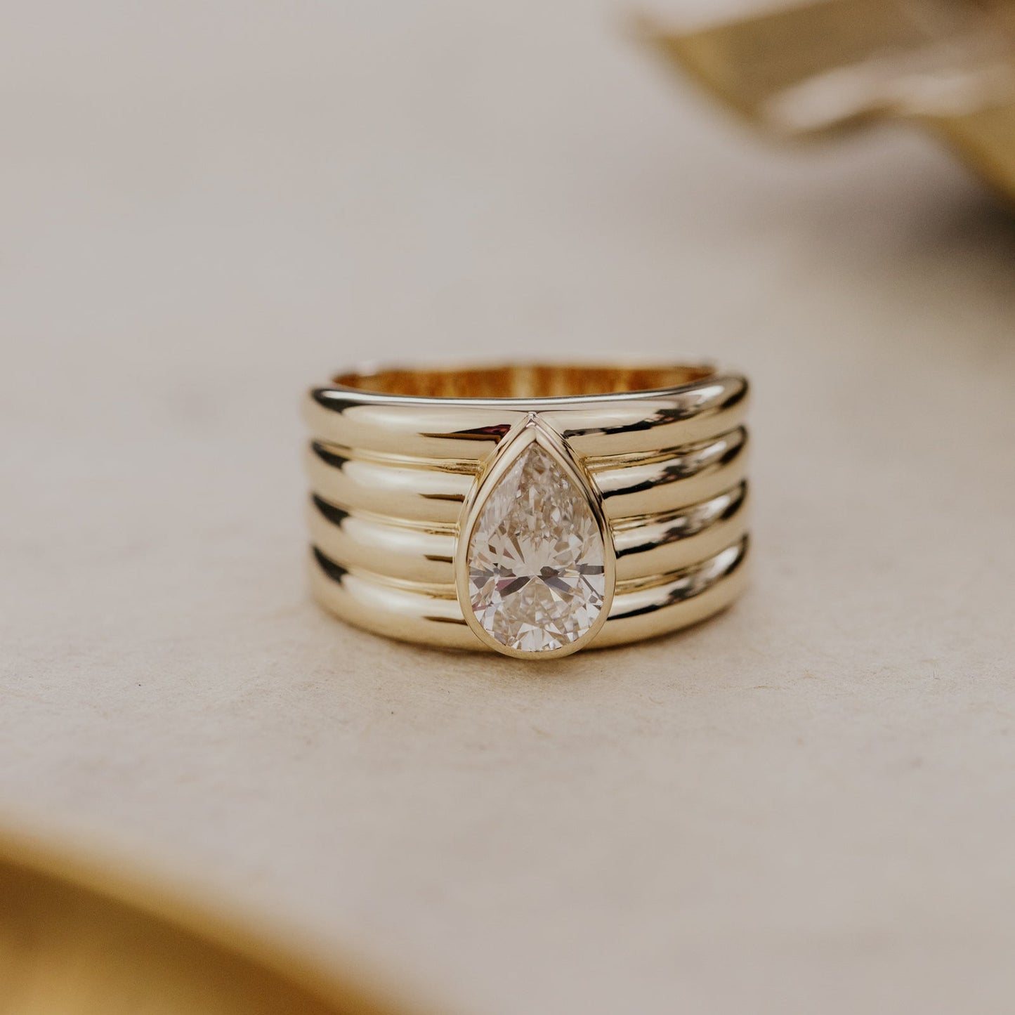 The Eclipse Pear Lab Grown Diamond Ring