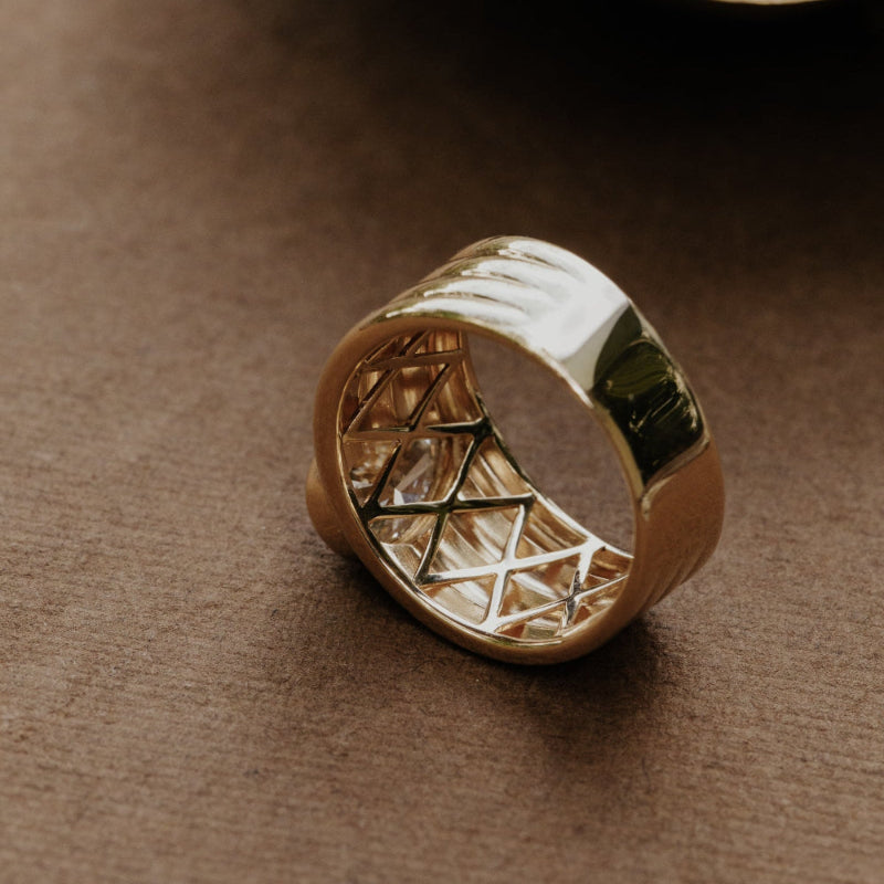 The Eclipse Pear Lab Grown Diamond Ring