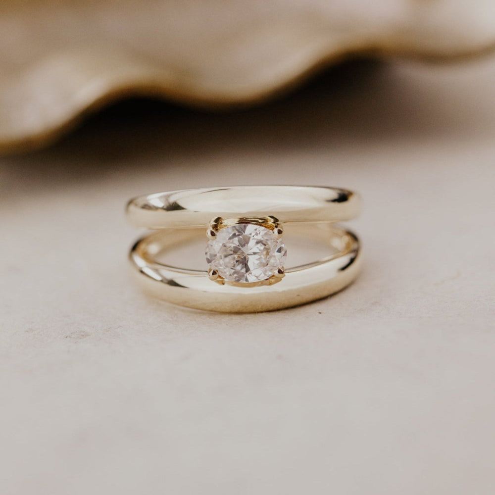 The Orbit Oval Lab Grown Diamond Ring