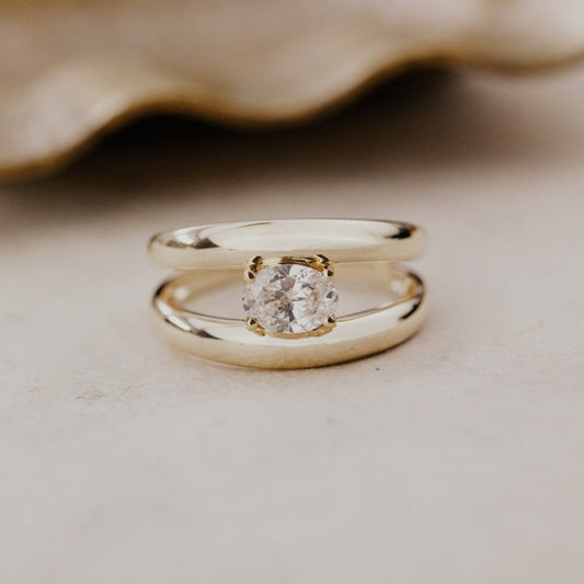 The Orbit Oval Lab Grown Diamond Ring