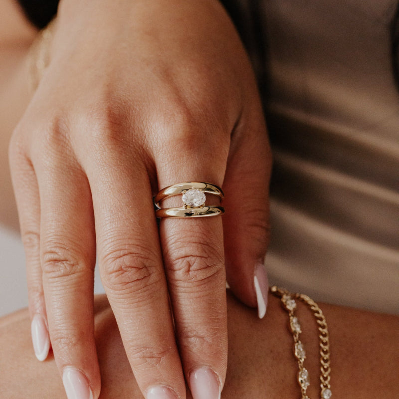 The Orbit Oval Lab Grown Diamond Ring
