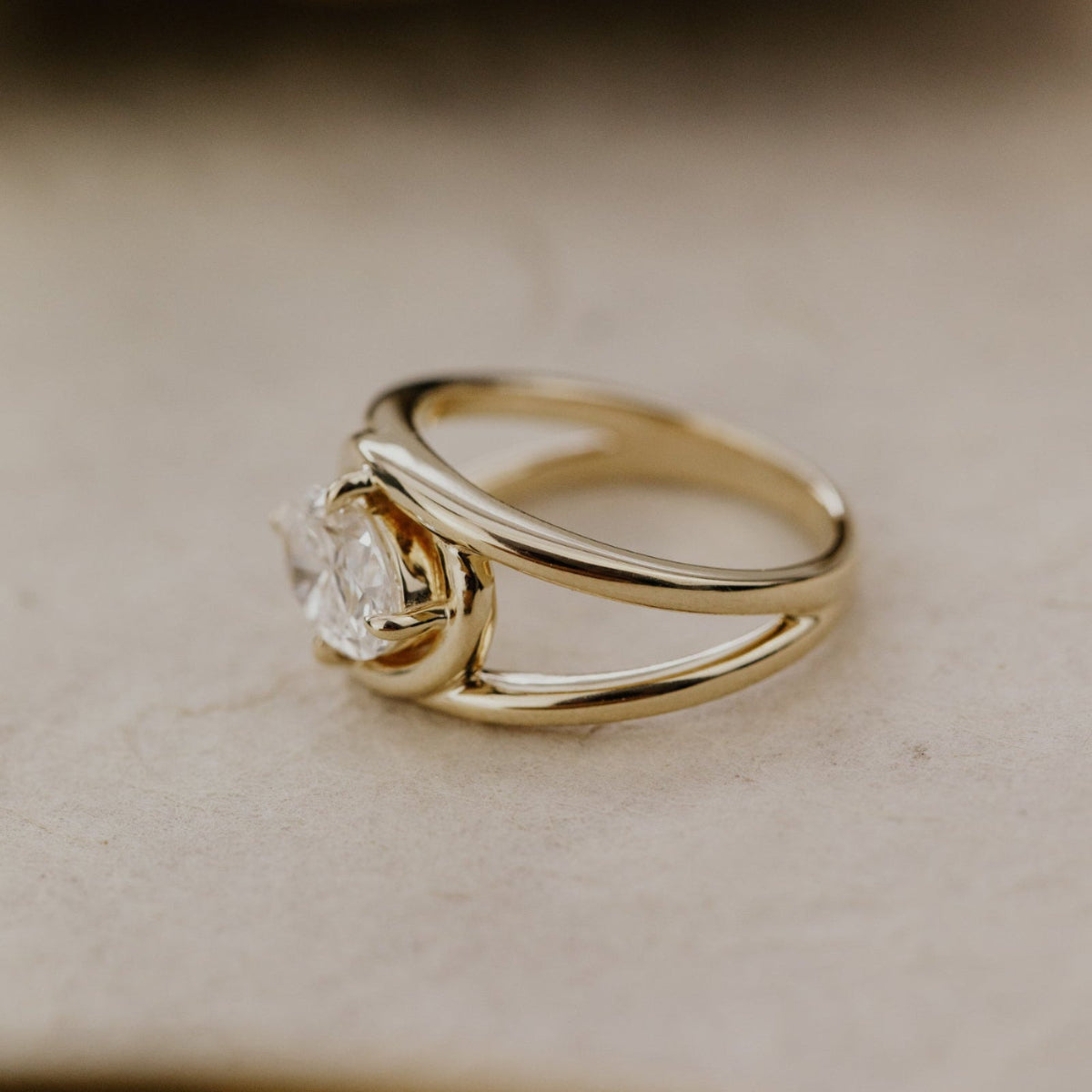 The Starlight Oval Lab Grown Diamond Pinky Ring