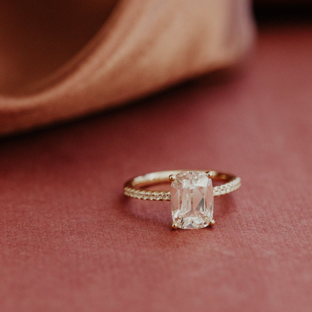 The Jenna 2.90 ct Elongated Cushion Lab Grown Diamond Ring