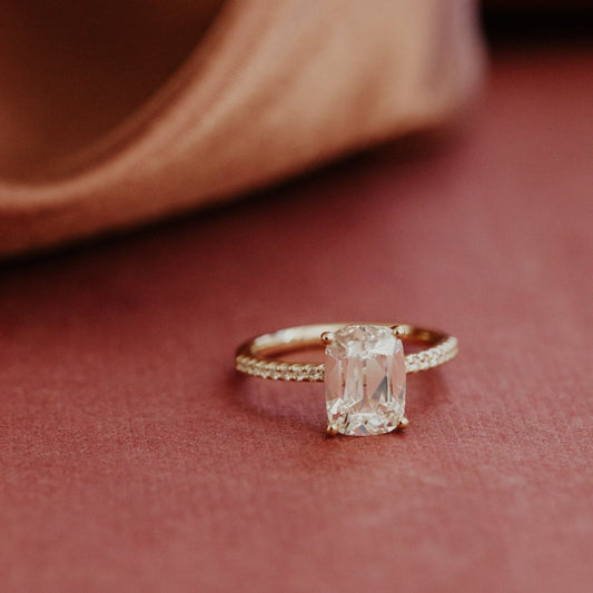 The Jenna 2.90 ct Elongated Cushion Lab Grown Diamond Ring