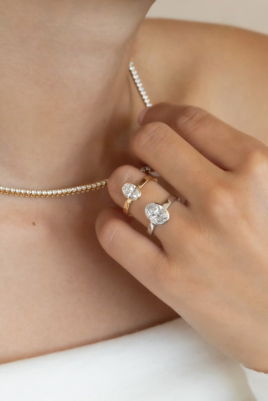 Elena Oval Solitaire Ring