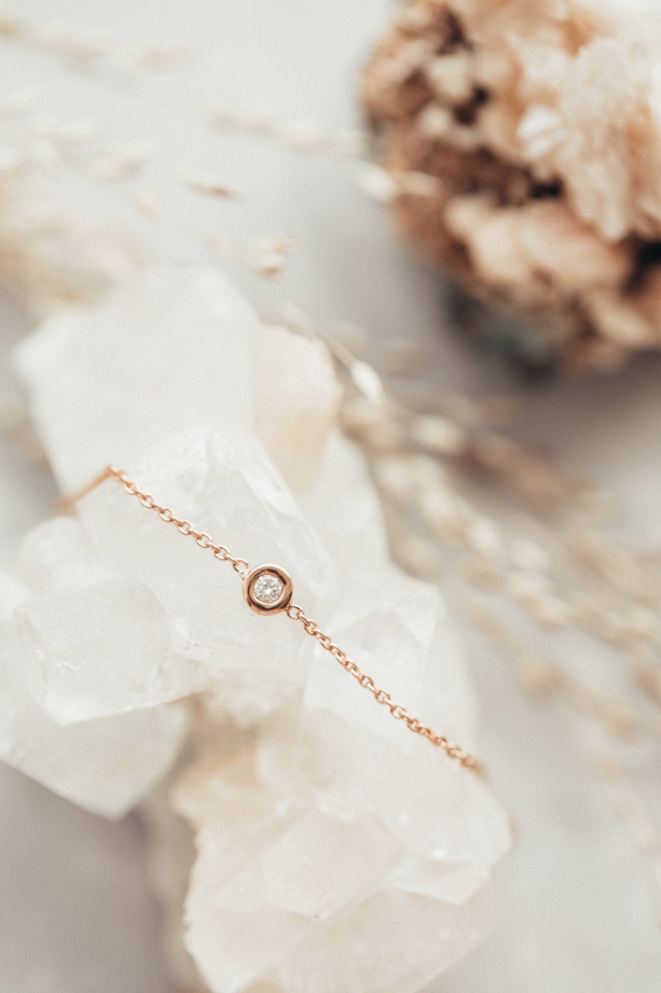 Bezel Diamond Bolo Bracelet