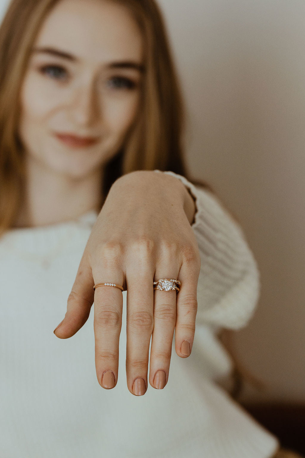 The Jane Diamond Band on a models hand