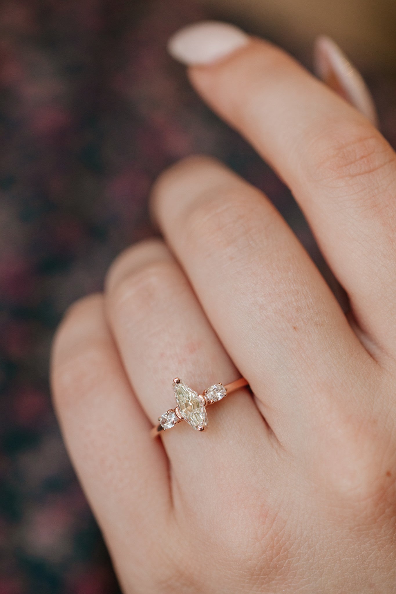 The Ruth 1.06 ct Modified Kite Shape Ring