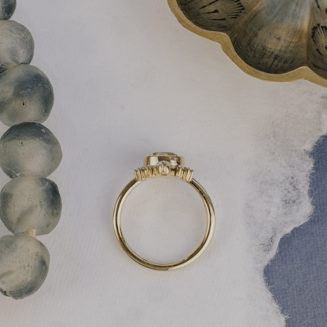 The Athena 1.86 ct Round Montana Sapphire Ring