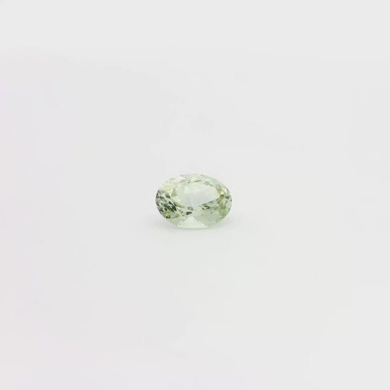 1.18 ct White Oval Montana Sapphire Stone