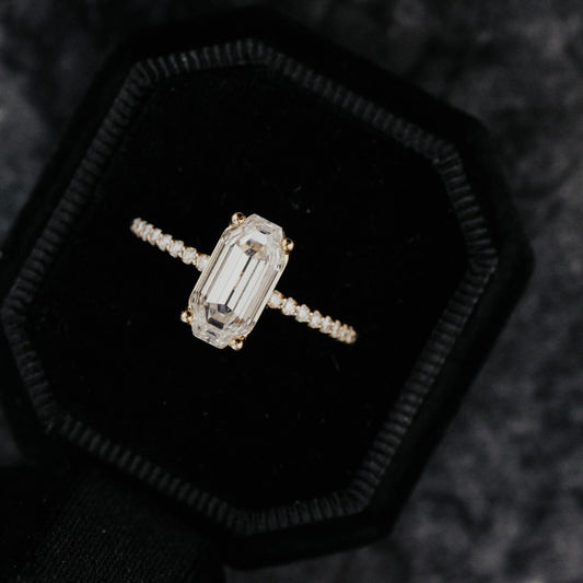 The Jenna 2.01 ct Octagon Step Cut Lab Grown Diamond Ring