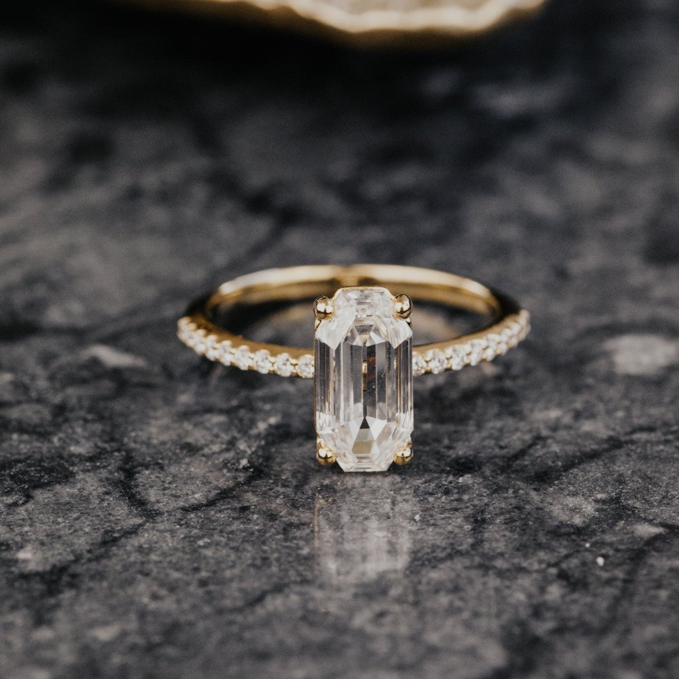 The Jenna 2.01 ct Octagon Step Cut Lab Grown Diamond Ring