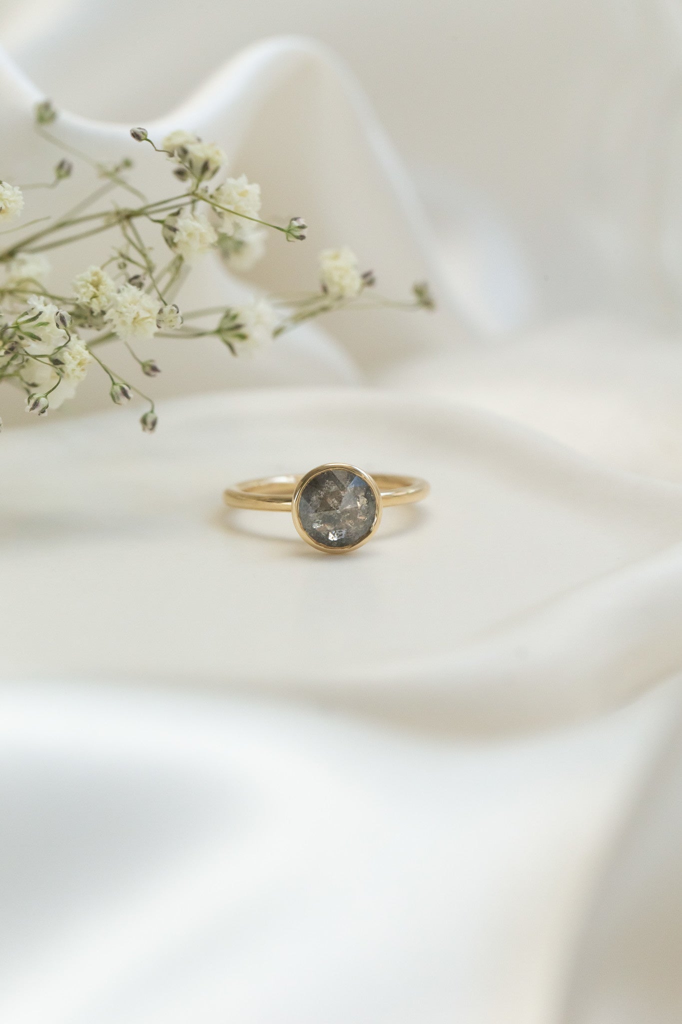 The Bailey 1.56 ct Round Galaxy Diamond Bezel Solitaire
