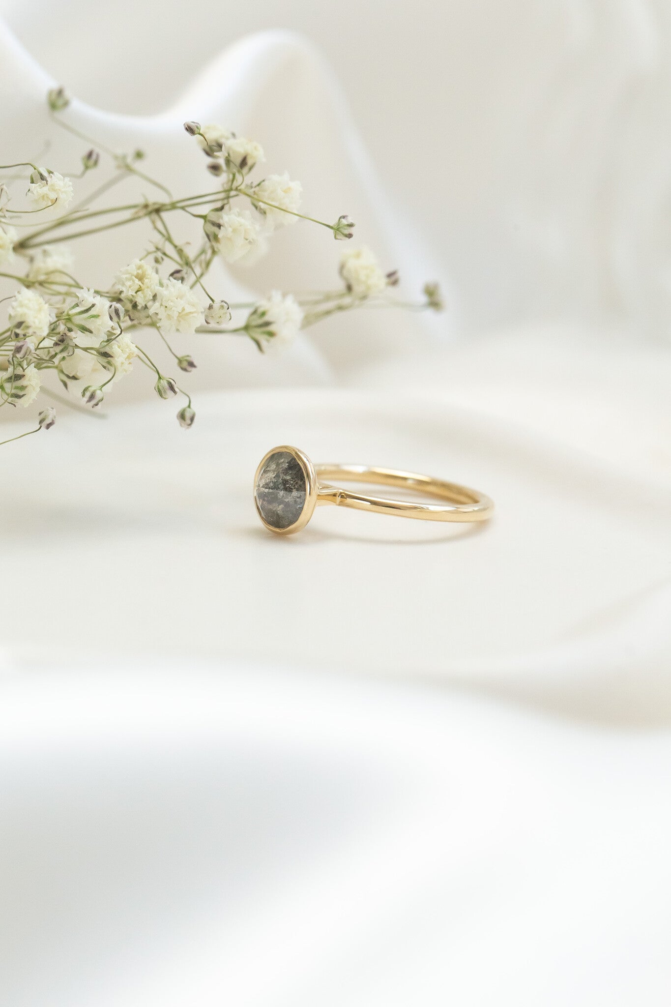 The Bailey 1.56 ct Round Galaxy Diamond Bezel Solitaire