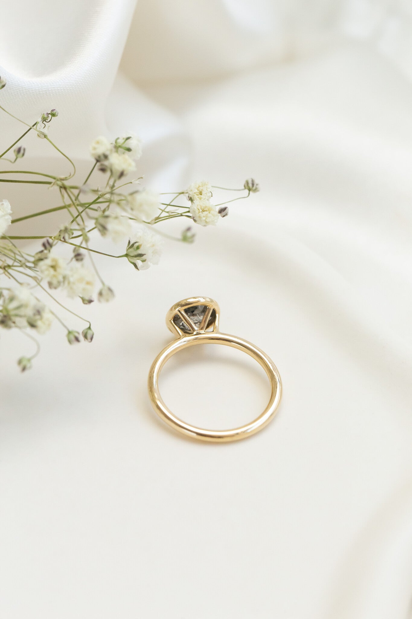 The Bailey 1.56 ct Round Galaxy Diamond Bezel Solitaire