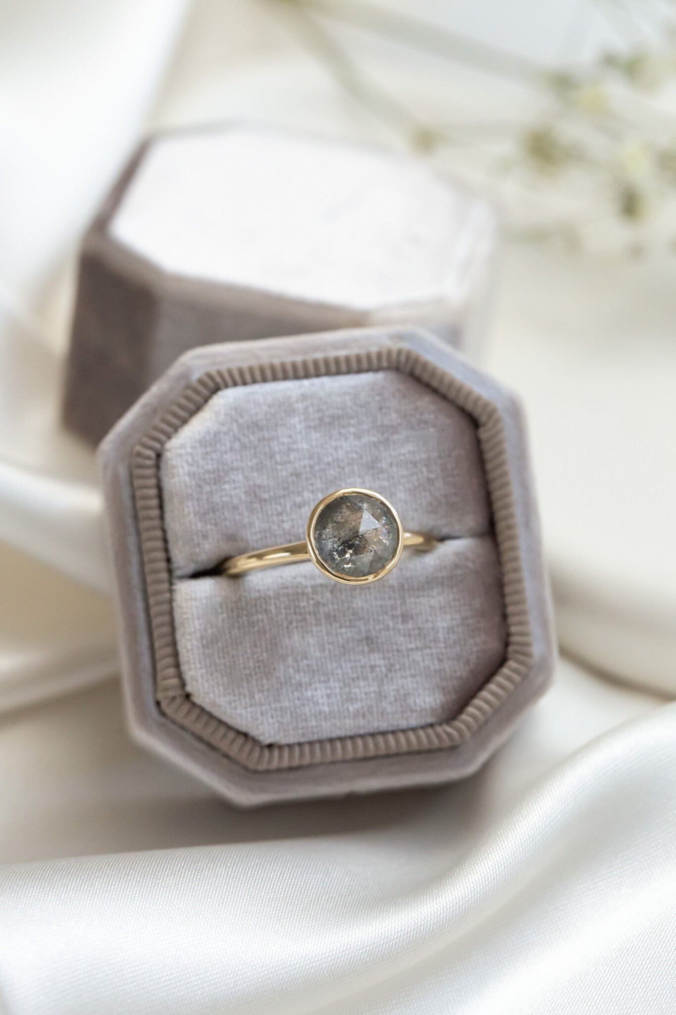 The Bailey 1.56 ct Round Galaxy Diamond Bezel Solitaire