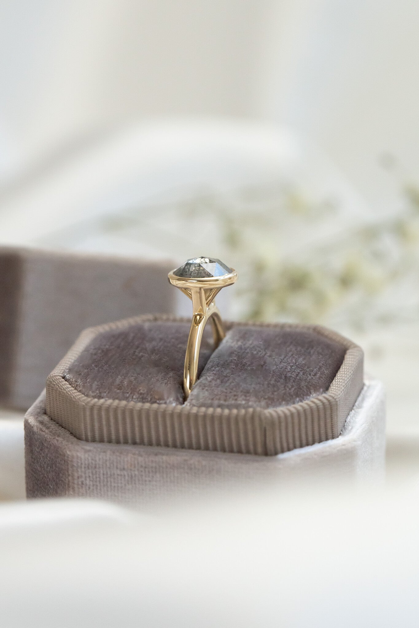 The Bailey 1.56 ct Round Galaxy Diamond Bezel Solitaire