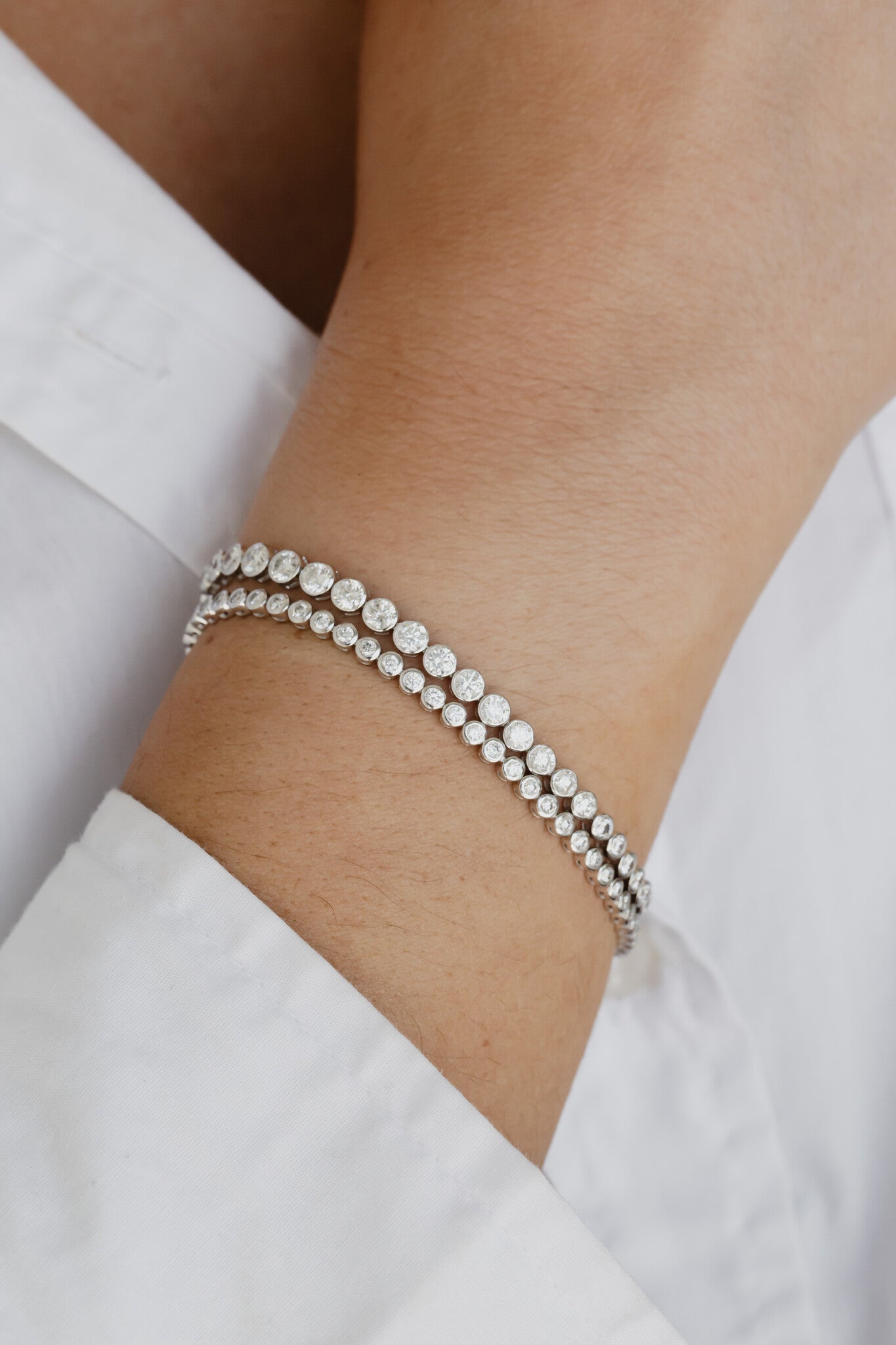 Bezel Tennis Bracelet