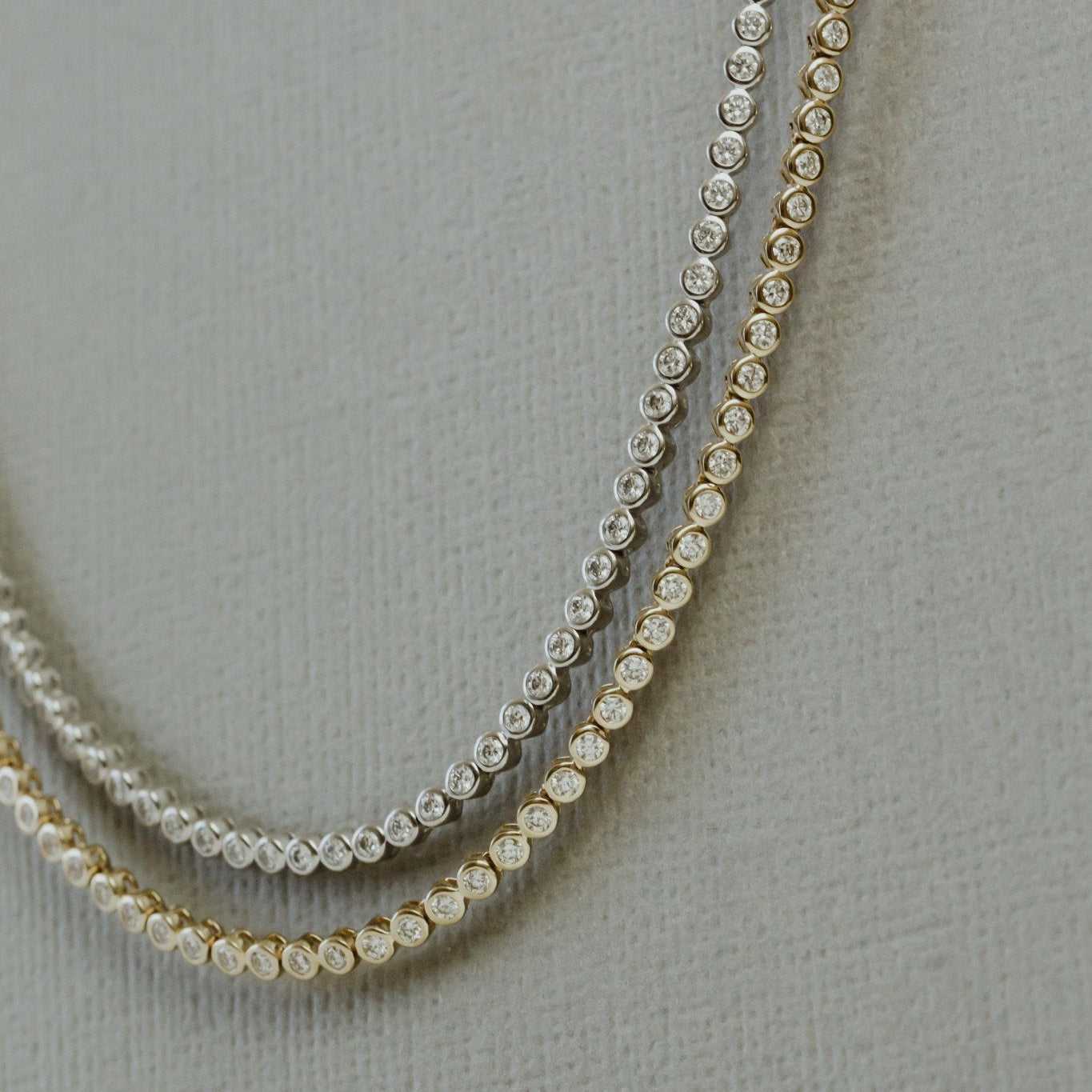 Bezel Tennis Necklace