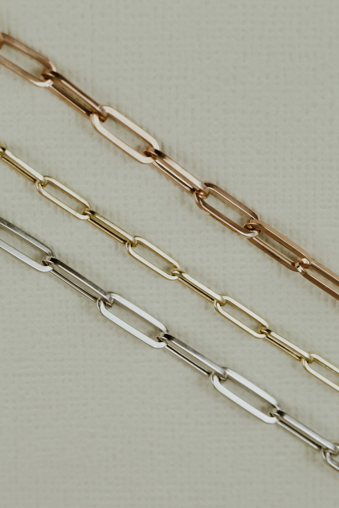 Paper Clip Chain & Diamond Necklace