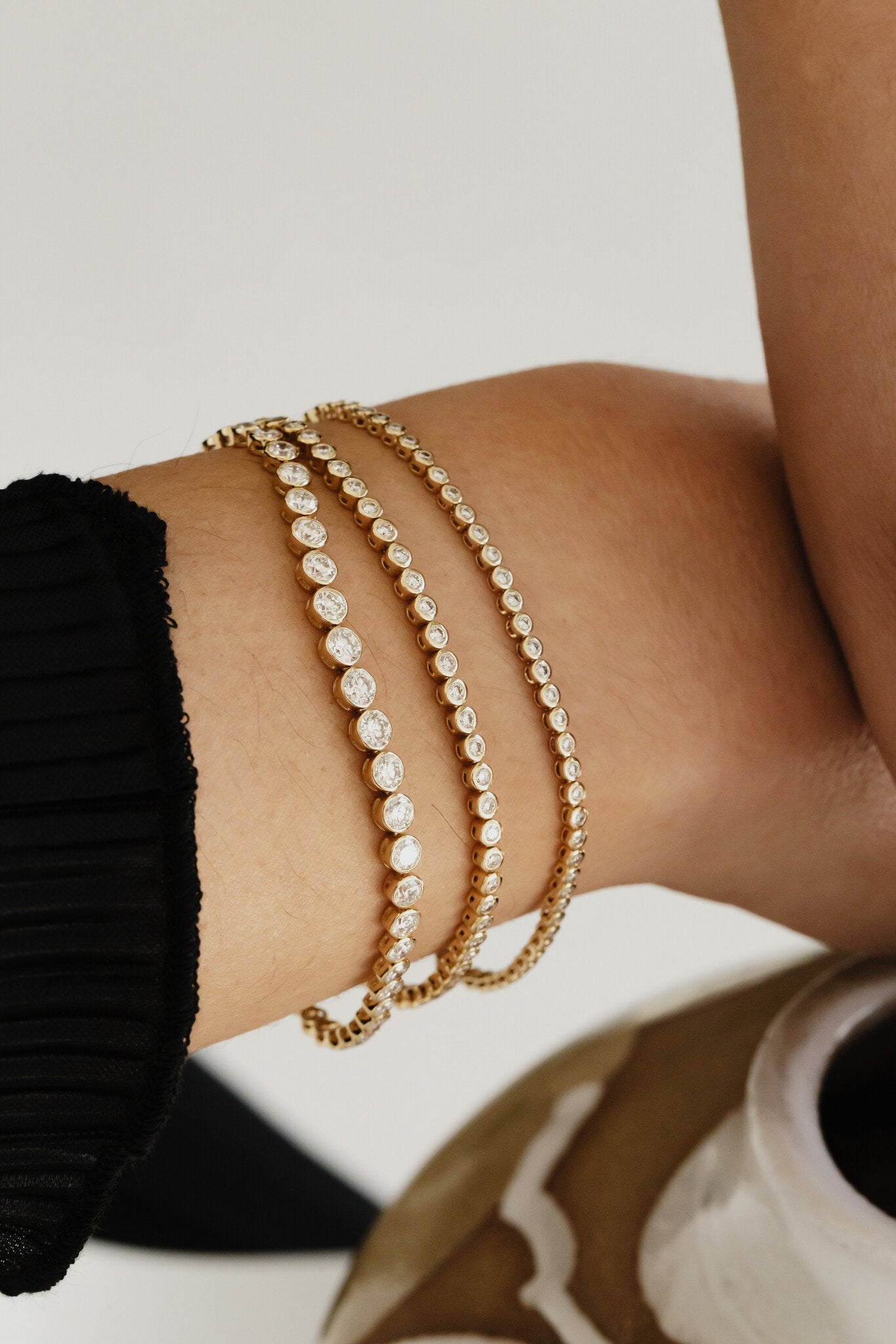 Bezel Tennis Bracelet