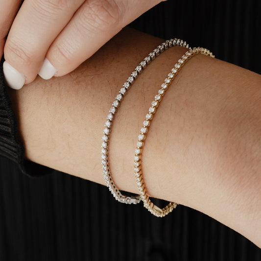 Three Prong Tennis Bracelet