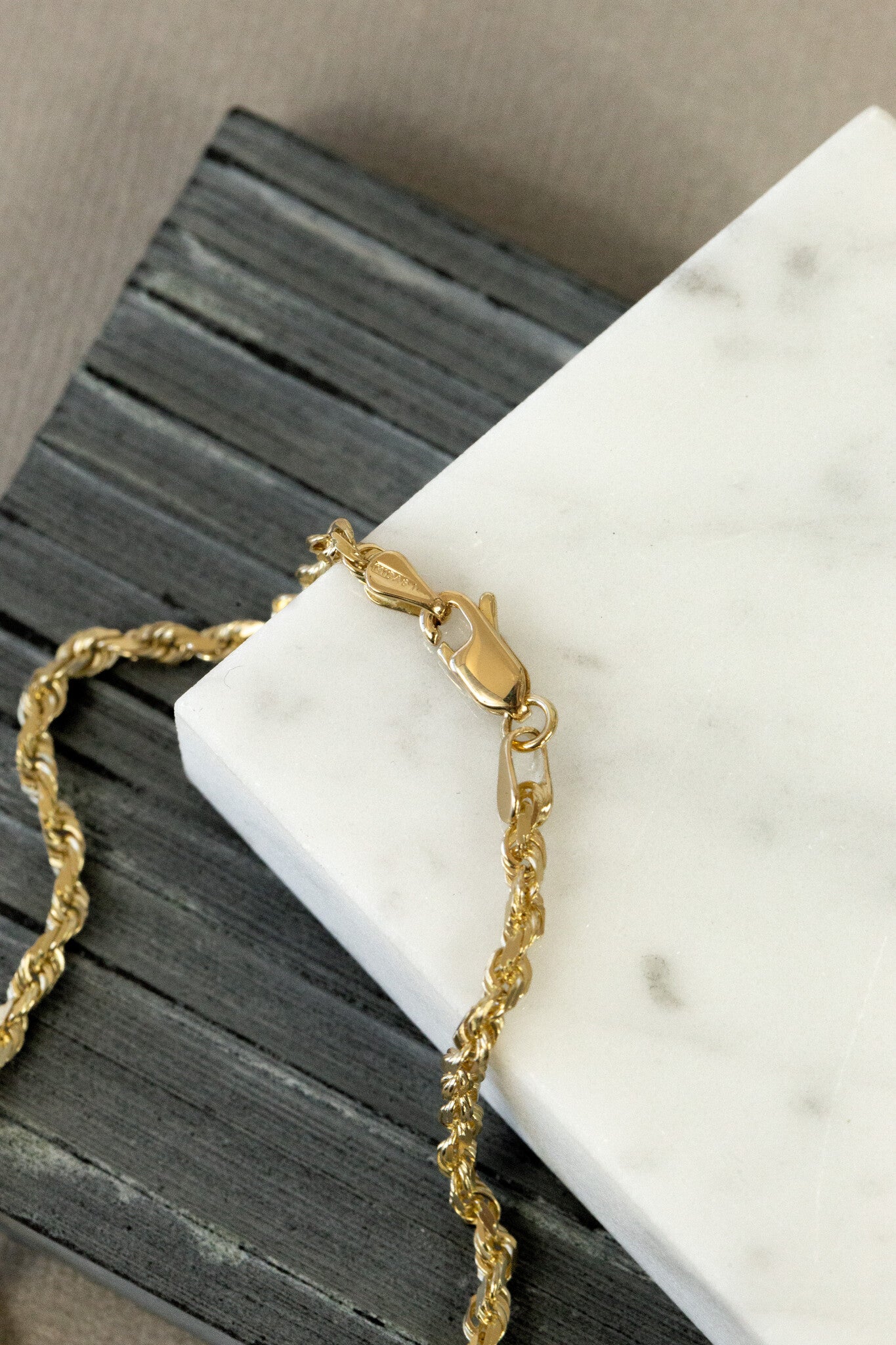 Solid Rope Chain Bracelet