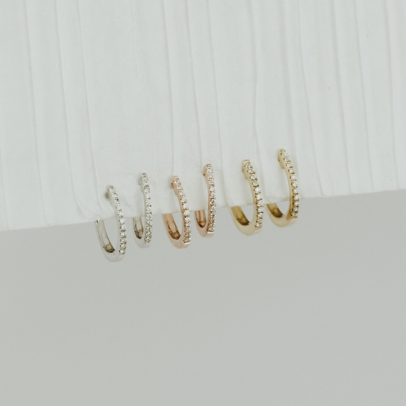 Pave Huggie Earrings