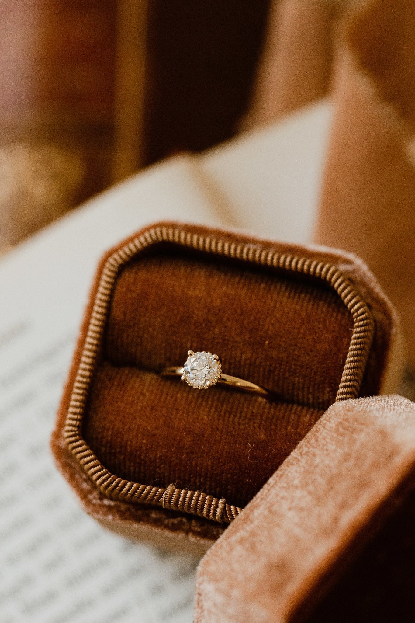 The Mini Charlotte Round Solitaire