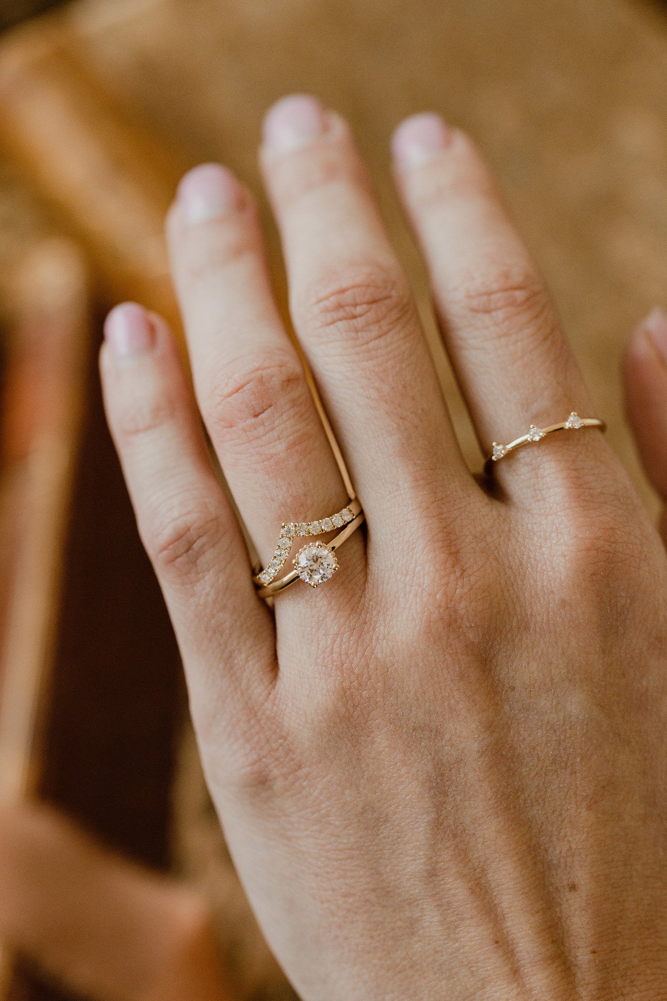 The Mini Charlotte Round Solitaire