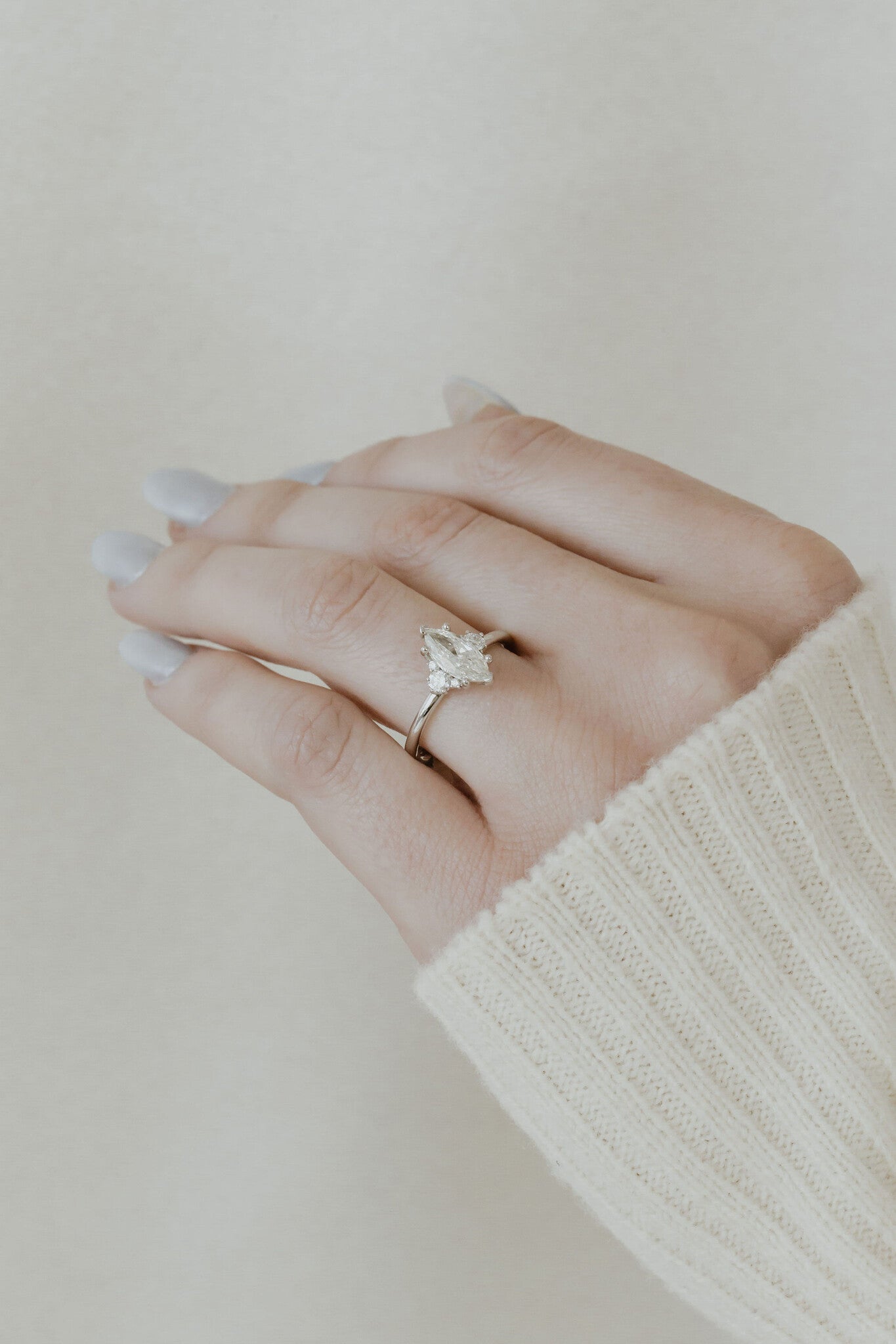 The Vivien .96 ct Natural Marquise Ring