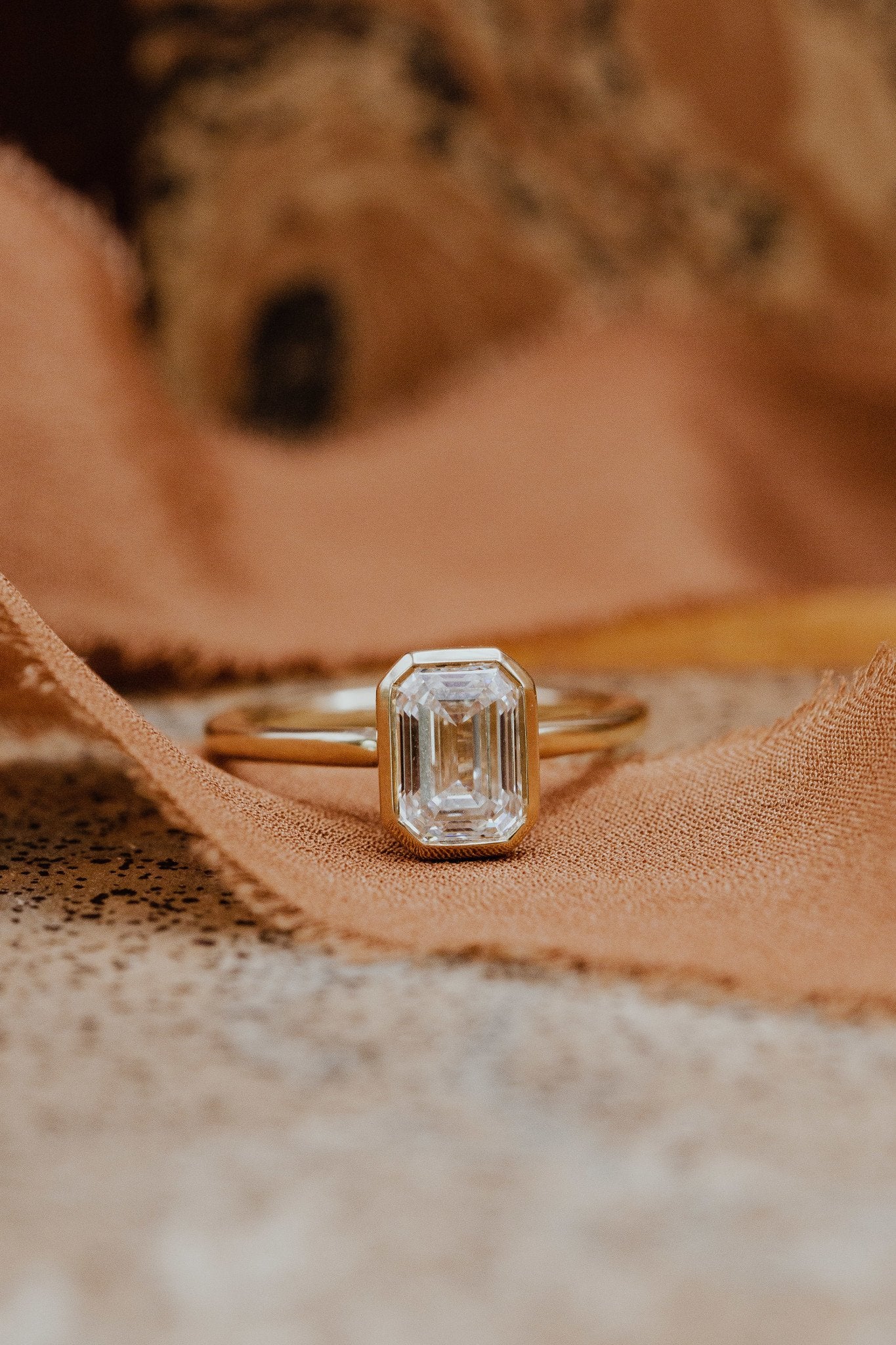 The Bailey Emerald Cut Solitaire