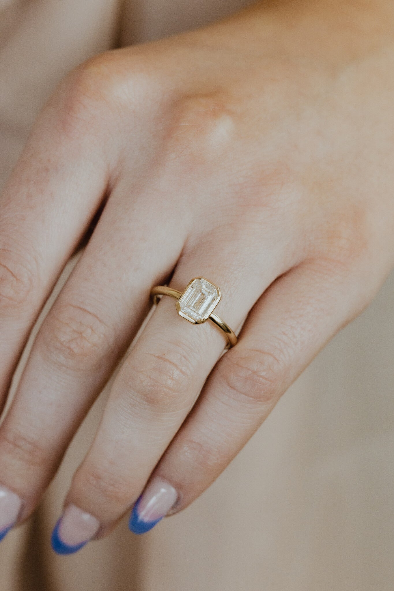 The Bailey Emerald Cut Solitaire