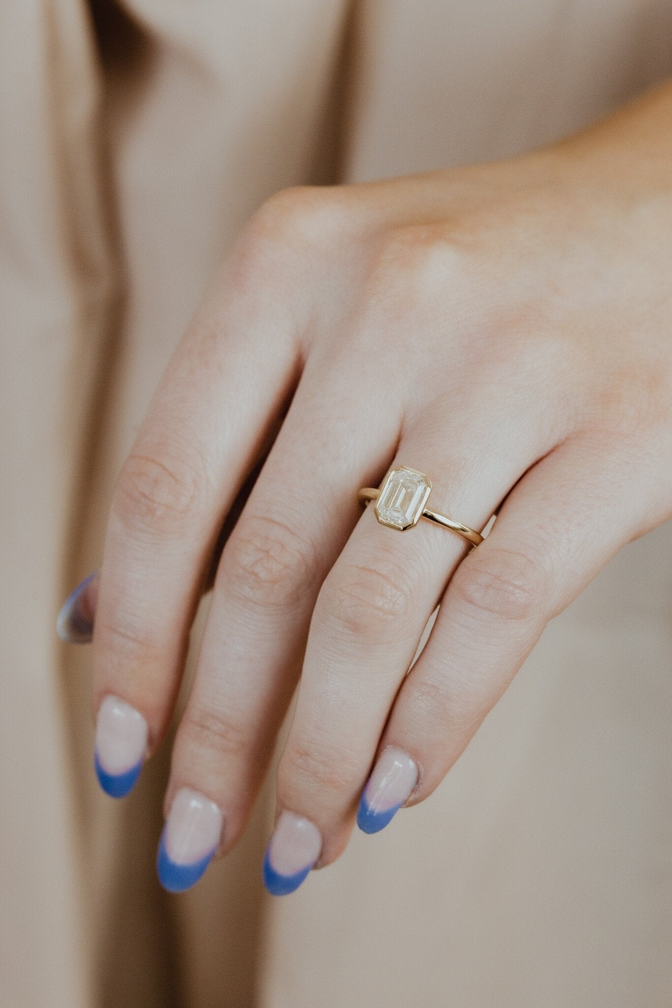 The Bailey Emerald Cut Solitaire